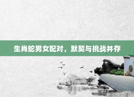 生肖蛇男女配对，默契与挑战并存