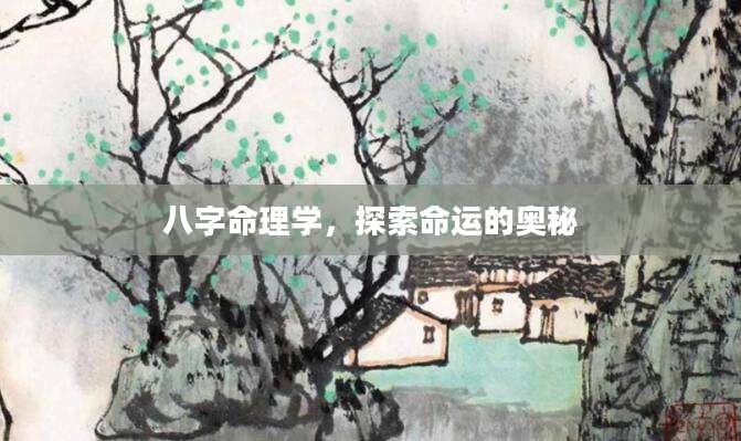 八字命理学，探索命运的奥秘