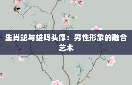 生肖蛇与雄鸡头像：男性形象的融合艺术