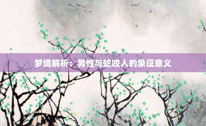 梦境解析：男性与蛇咬人的象征意义