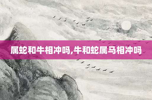 属蛇和牛相冲吗,牛和蛇属马相冲吗