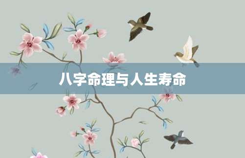 八字命理与人生寿命