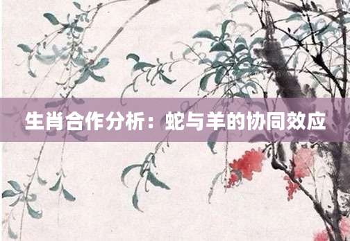生肖合作分析：蛇与羊的协同效应