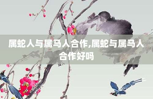 属蛇人与属马人合作,属蛇与属马人合作好吗