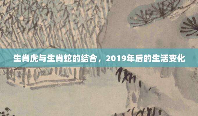 生肖虎与生肖蛇的结合，2019年后的生活变化