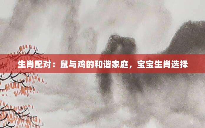 生肖配对：鼠与鸡的和谐家庭，宝宝生肖选择