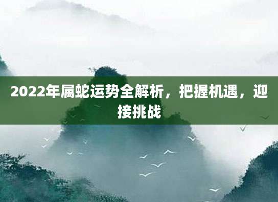 2022年属蛇运势全解析，把握机遇，迎接挑战